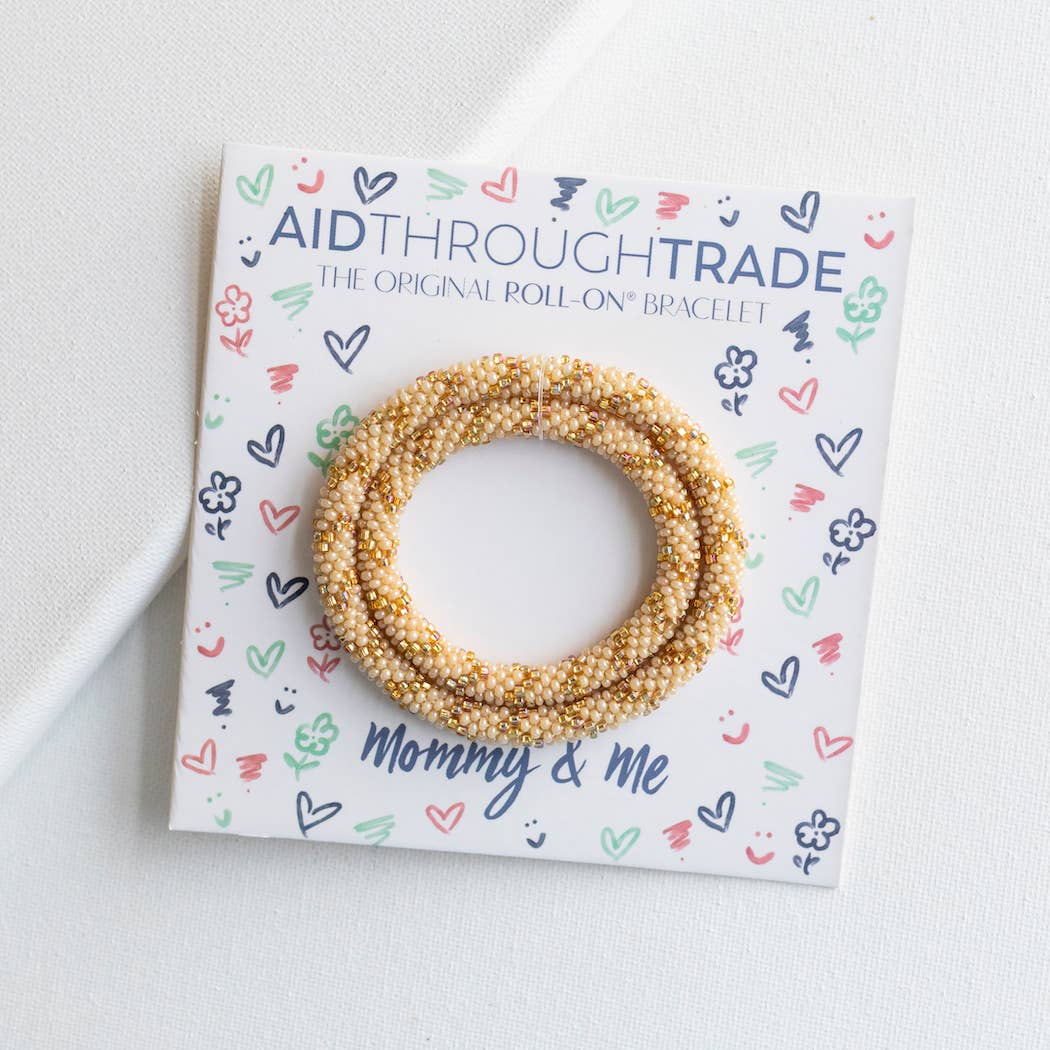 Gold Mommy & Me Bracelets