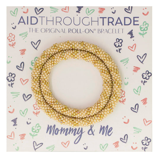 Gold Mommy & Me Bracelets