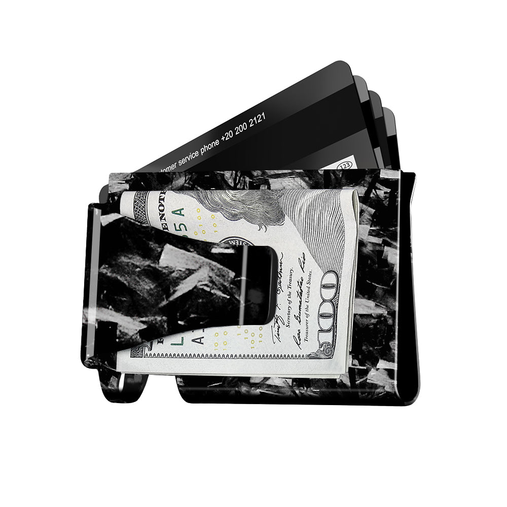 Forged Carbon Fiber Cash & Card Slim Wallet